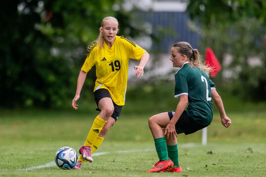 Elin Nilsson, Hammarby IF FF och Isabelle Fagerlund,