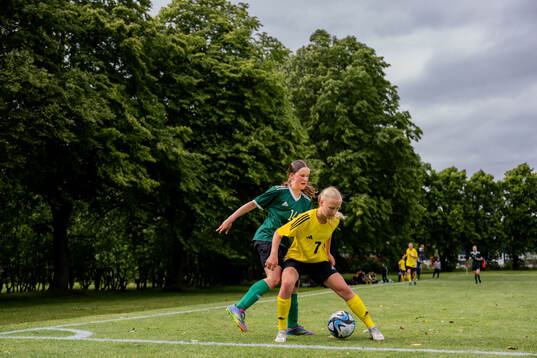 Lindy Viljoen, Sunnanå SK och Agnes Lehmus, IF Viken