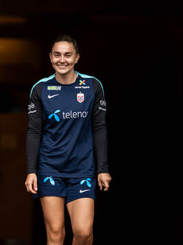 Vilde Bøe Risa of the Norwegian women's national football