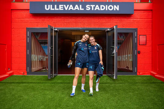 Marthine Østenstad and Elisabeth Terland of the Norwegian