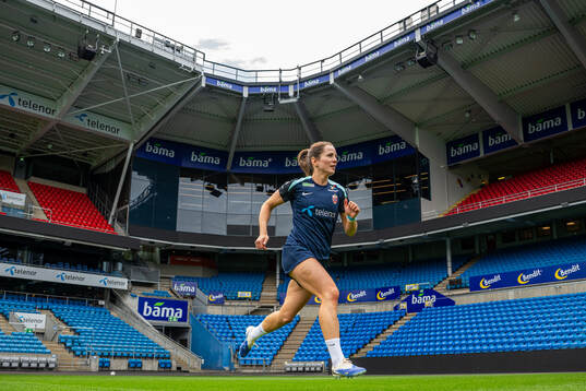 Tuva Hansen of the Norwegian women's national football team