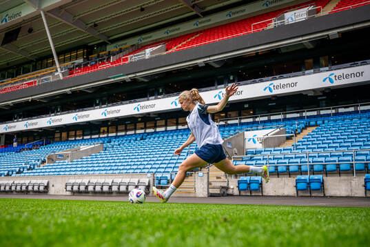 Justine Kielland of the Norwegian women's national football
