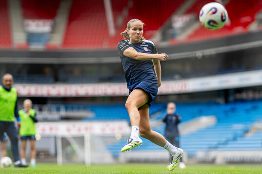 Guro Reiten of the Norwegian women's national football team