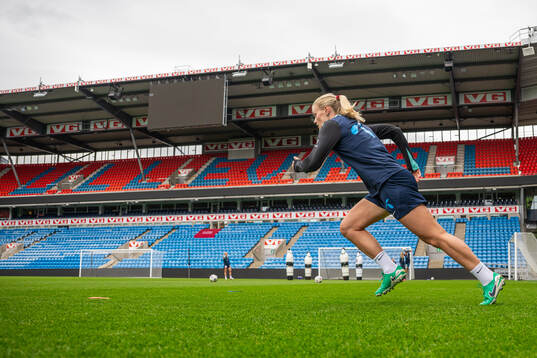 Mathilde Harviken of the Norwegian women's national