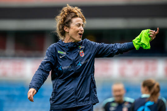 Frankie Hunter, fitness coach of the Norwegian women's