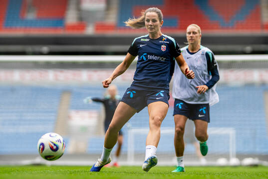 Tuva Hansen of the Norwegian women's national football team