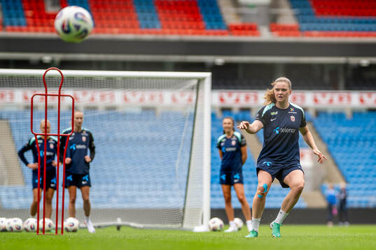 Signe Gaupset of the Norwegian women's national football