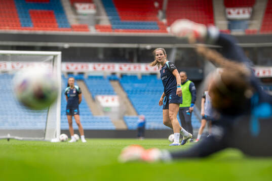 Tuva Hansen of the Norwegian women's national football team