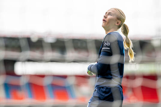 Goalkeeper Selma Panengstuen of the Norwegian women's