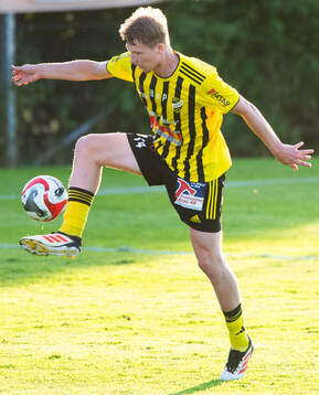 IFK Hässleholms Hugo Arvidsson i matchen i division 2