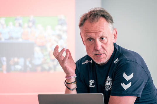 Head coach Andreé Jeglertz of the Danish women's national