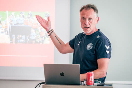 Head coach Andreé Jeglertz of the Danish women's national