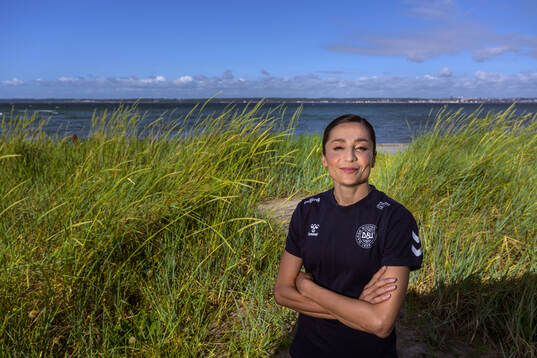 Nadia Nadim of the Danish women's national football team
