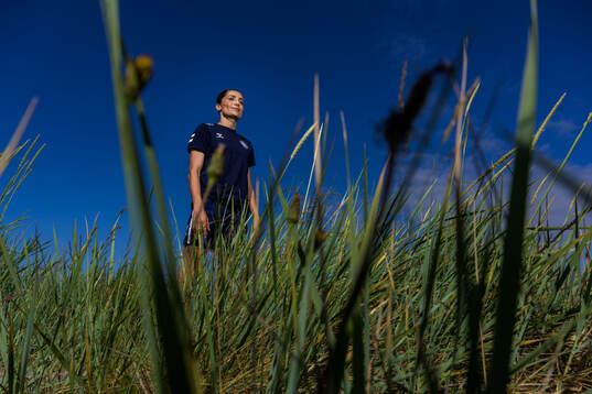 Nadia Nadim of the Danish women's national football team
