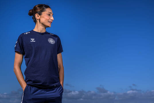 Nadia Nadim of the Danish women's national football team