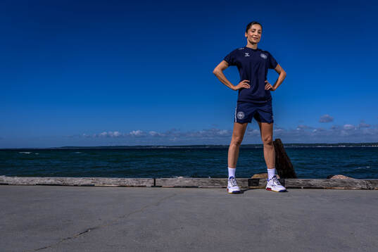 Nadia Nadim of the Danish women's national football team