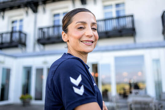 Nadia Nadim of the Danish women's national football team