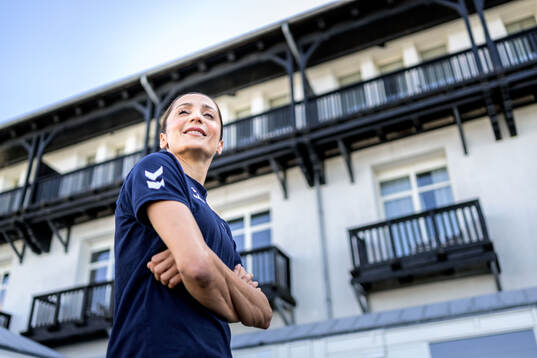 Nadia Nadim of the Danish women's national football team