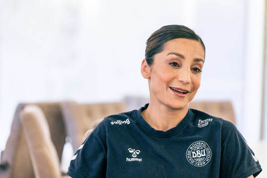 Nadia Nadim of the Danish women's national football team