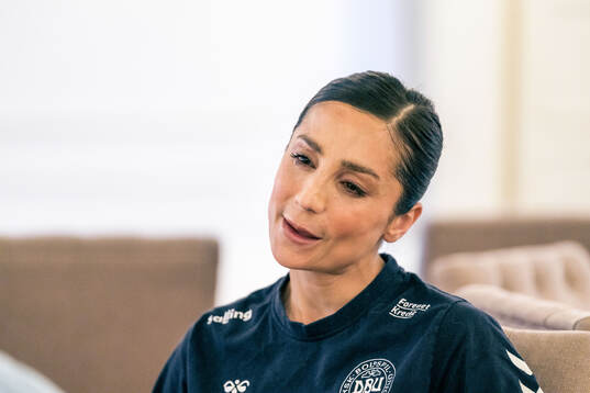 Nadia Nadim of the Danish women's national football team