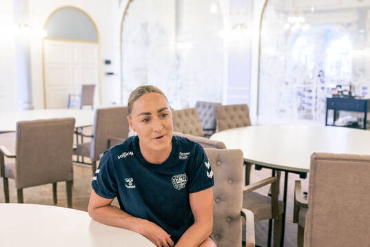 Sanne Troelsgaard of the Danish women's national football