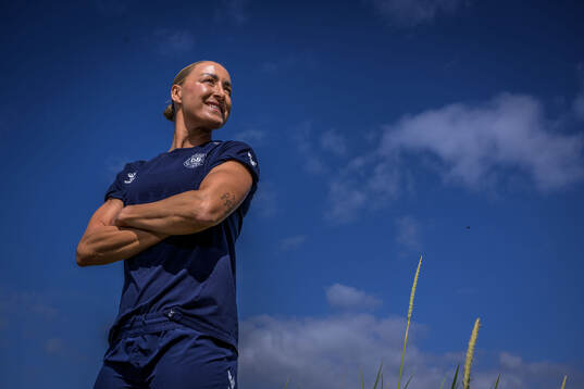 Sanne Troelsgaard of the Danish women's national football