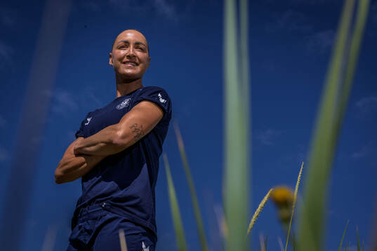Sanne Troelsgaard of the Danish women's national football