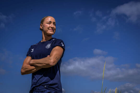Sanne Troelsgaard of the Danish women's national football
