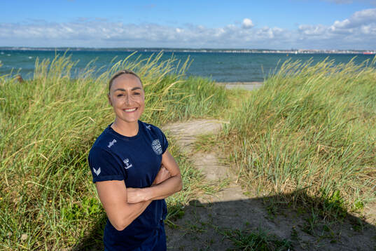 Sanne Troelsgaard of the Danish women's national football