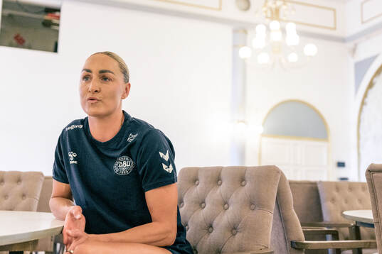 Sanne Troelsgaard of the Danish women's national football