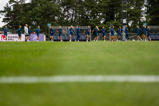 Players of the Swedish women's national football team