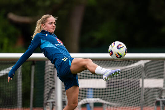 Hanna Lundkvist of the Swedish women's national football