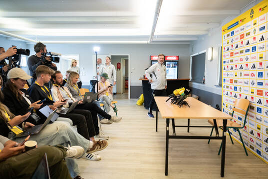 Head coach Peter Gerhardsson of the Swedish women's