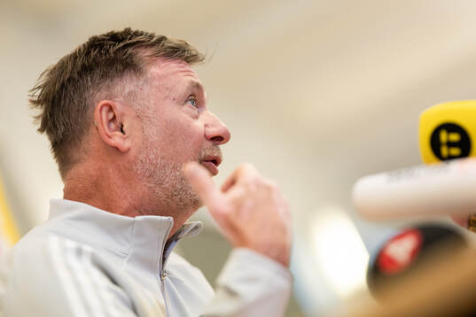 Head coach Peter Gerhardsson of the Swedish women's