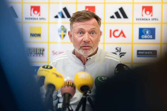 Head coach Peter Gerhardsson of the Swedish women's