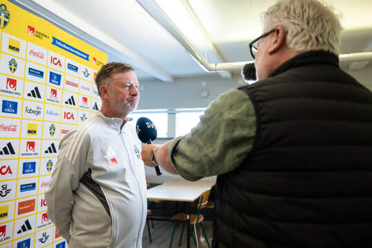 Head coach Peter Gerhardsson of the Swedish women's
