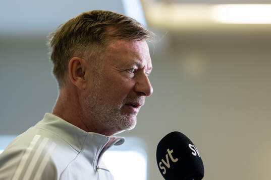 Head coach Peter Gerhardsson of the Swedish women's