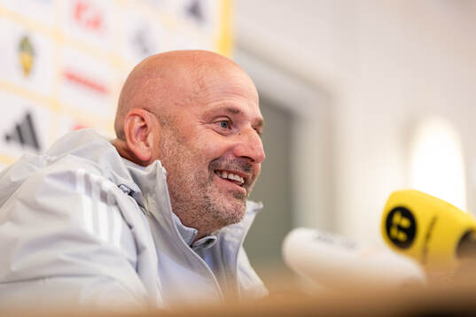 Assistant coach Magnus Wikman of the Swedish women's