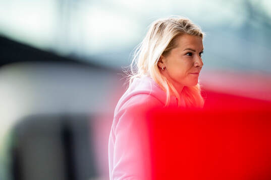Ada Hegerberg of Norway arrives