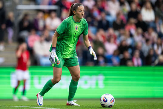 Goalkeeper Cecilie Fiskerstrand of Norway
