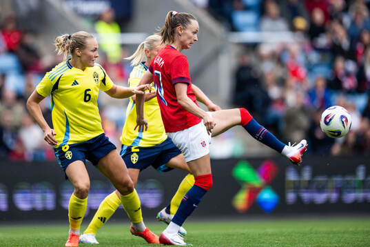 Magdalena Eriksson of Sweden and Caroline Graham Hansen of