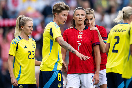 Rebecka Blomqvist and Lina Hurtig of Sweden against Ingrid