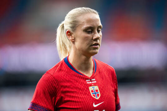 Lisa Naalsund of Norway looks dejected