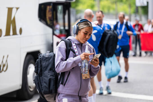 Celin Bizet Dønnum of Norway arrives
