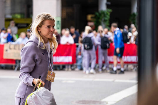 Ada Hegerberg of Norway arrives