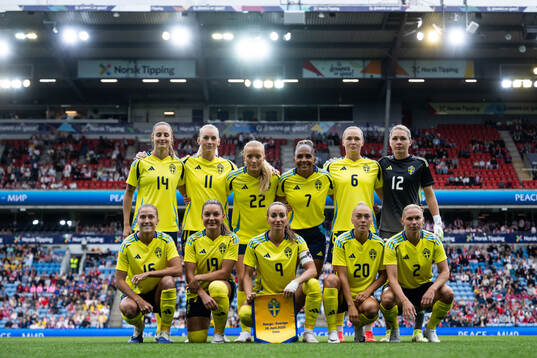Nathalie Björn, Stina Blackstenius, Smilla Holmberg,