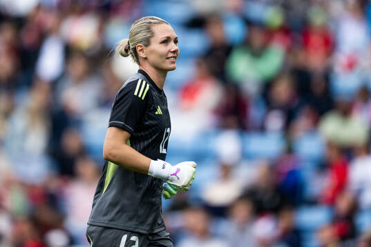 Goalkeeper Jennifer Falk of Sweden