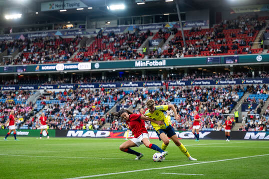 Ingrid Syrstad Engen of Norway and Lina Hurtig of Sweden
