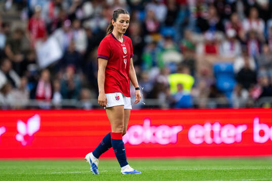Tuva Hansen of Norway looks dejected