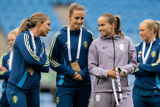 Johanna Rytting Kaneryd and Nathalie Björn of Sweden and